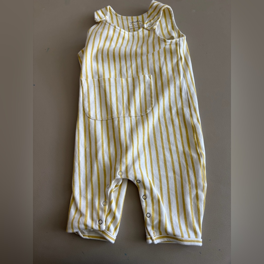 Pehr Yellow and White Striped One Piece